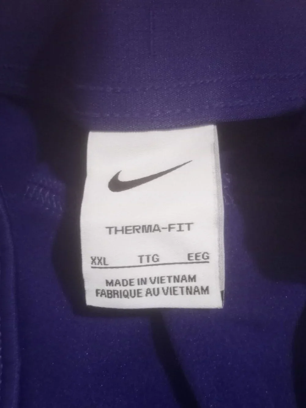 Nike LSU Tigers Pants Mens 2XL Purple Therma-Fit Sweatpants Training NCAA